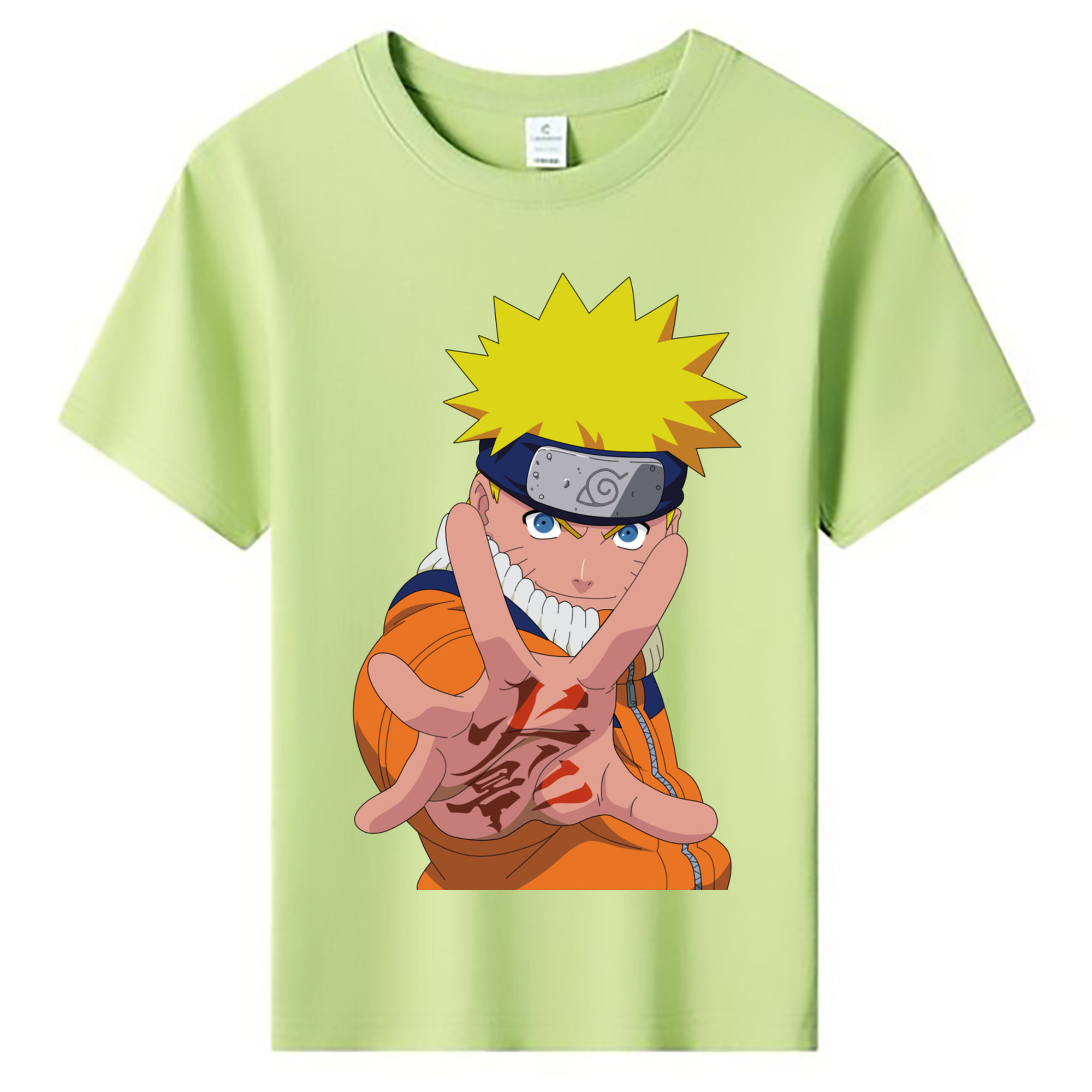 （画像用） NARUTO -ナルト- うずまき ナルト Uzumaki Naruto 綿100％キッズTシャツ（フロントプリント）